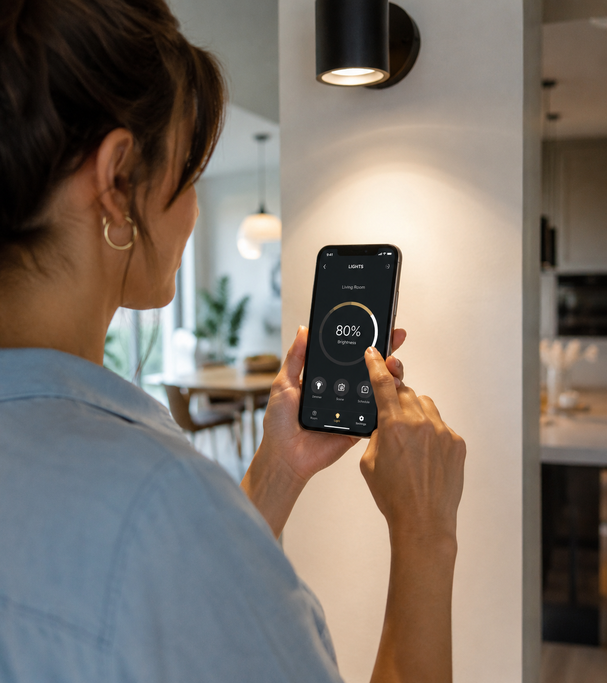 Smart home control panel placeholder